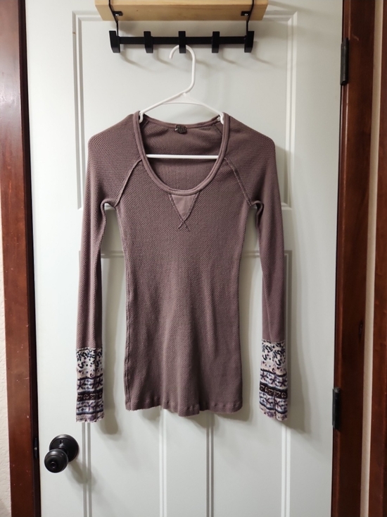 We The Free Tops - We The Free Mocha Waffle Knit Top
